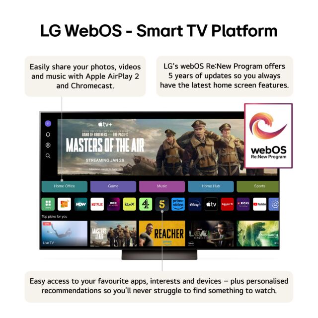 LG OLED65C46LA.AEK 65inch 4K OLED EVO Smart TV