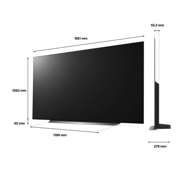 Lg OLED83C24LA_AEK 83inch 4K OLED Smart TV with Voice Assistants