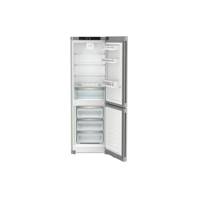 Liebherr CNSDC5203 59.7cm Frost Free Fridge Freezer - Silver Steel