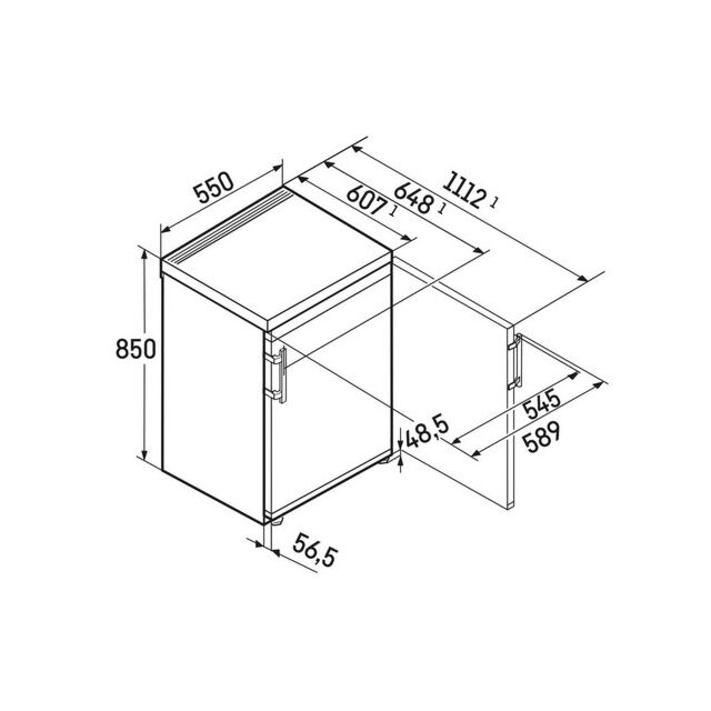 Liebherr TK14VE00 55Cm Larder - White