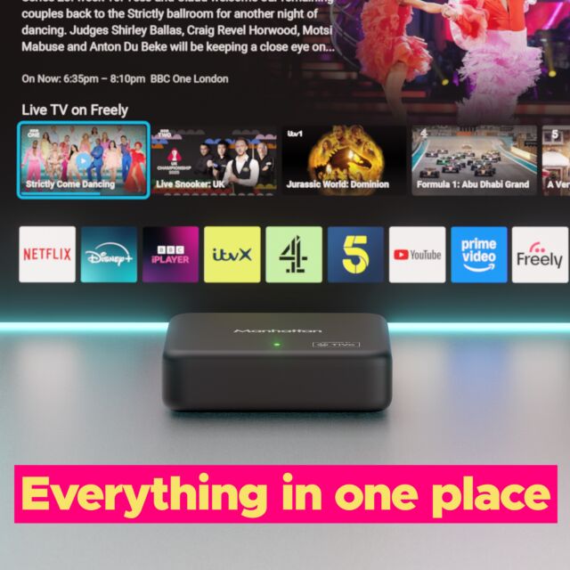 Manhattan AERO Freely Live 4K TV And Streaming Box **LOCAL NORFOLK DELIVERY ONLY**