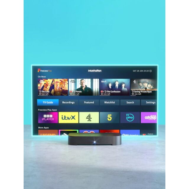 Manhattan T4-R-1TB 4K Freeview Play TV Recorder