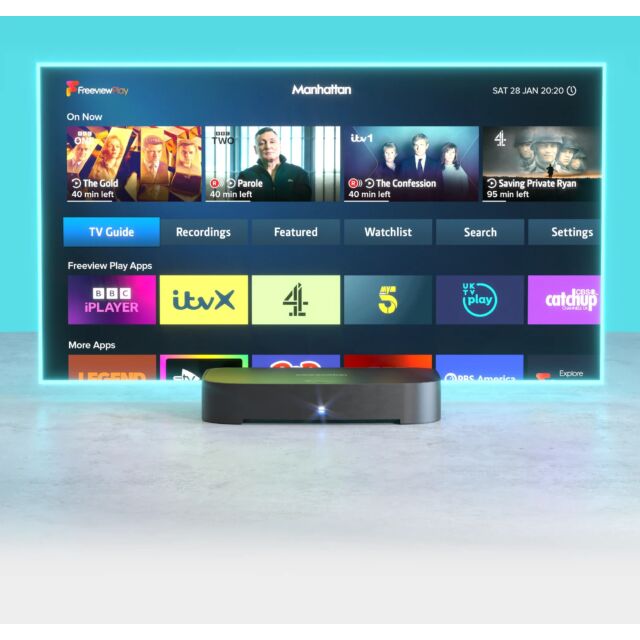 Manhattan T4-R 2TB 4K Freeview Play Recorder