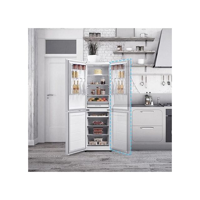 Midea MDRB379FGD01 54.7cm 60/40 Total No Frost Fridge Freezer - White