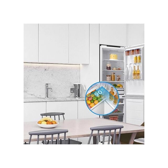 Midea MDRB379FGD01 54.7cm 60/40 Total No Frost Fridge Freezer - White