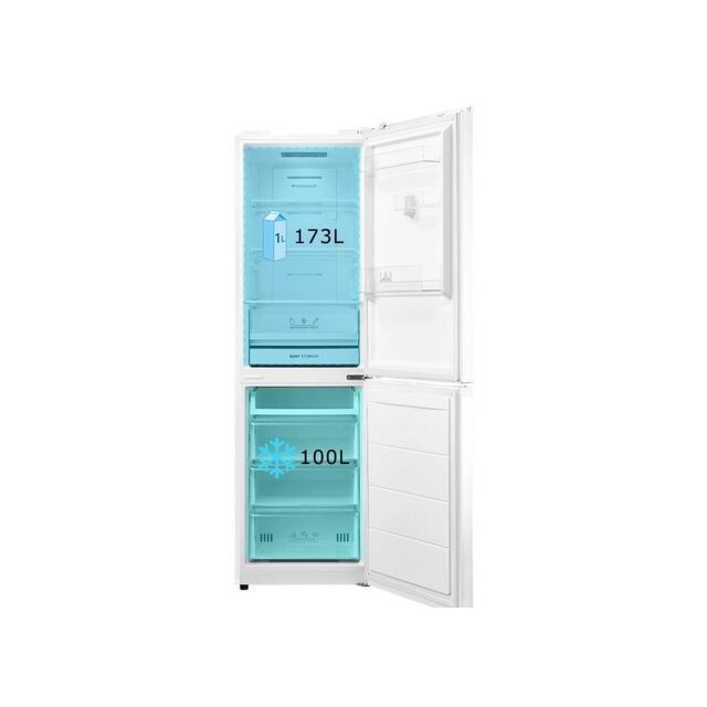 Midea MDRB379FGD01 54.7cm 60/40 Total No Frost Fridge Freezer - White