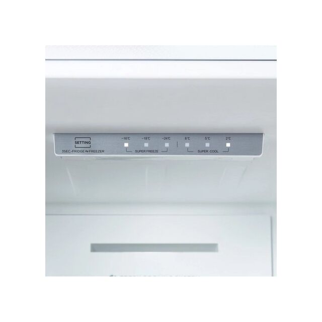 Midea MDRB379FGD30 54.7cm 60/40 Total No Frost Fridge Freezer - Black
