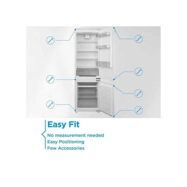 Midea MDRE379FGE01D 54cm 70/30 Built In Fridge Freezer