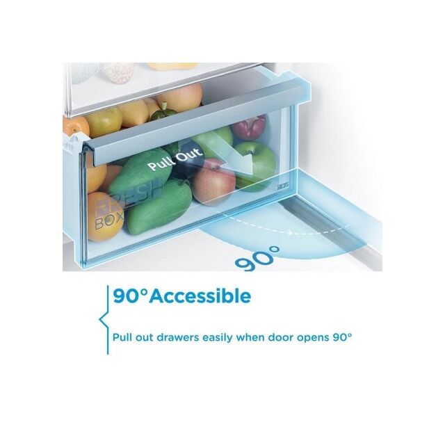 Midea MDRE379FGE01D 54cm 70/30 Built In Fridge Freezer