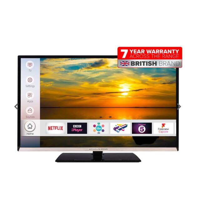 Mitchell + Brown JB-24SM1811S 24inch Smart Freeview Play 2 HDMI Full HD