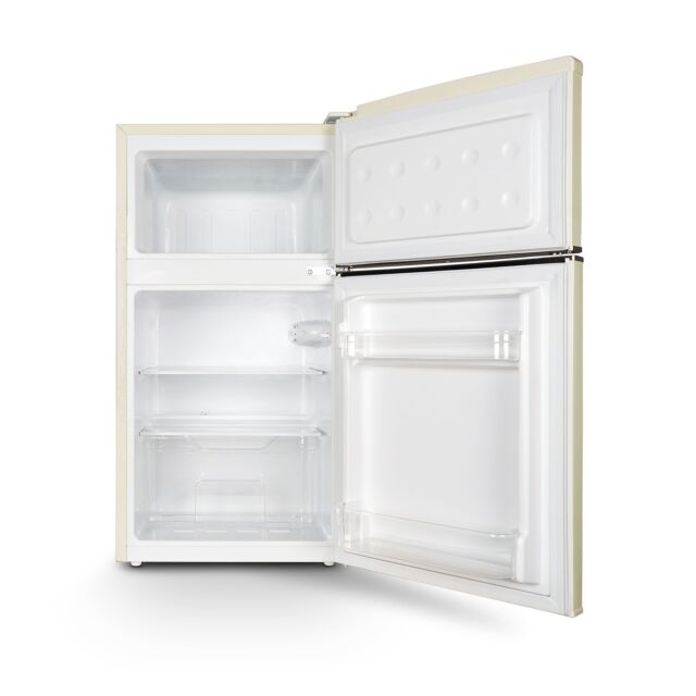 Montpellier MAB2035EC 45.3cm Undercounter Retro Fridge Freezer - Cream