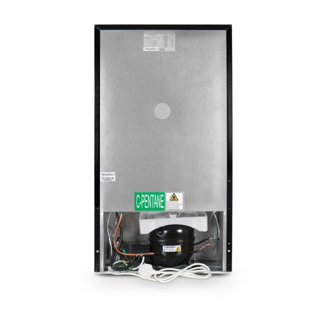 Montpellier MAB2035EK 45.3cm Undercounter Retro Fridge Freezer - Black