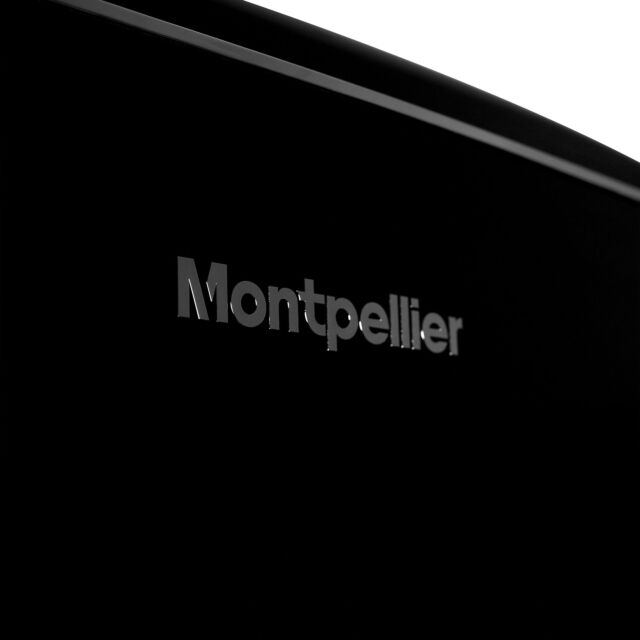 Montpellier MAB2035EK 45.3cm Undercounter Retro Fridge Freezer - Black