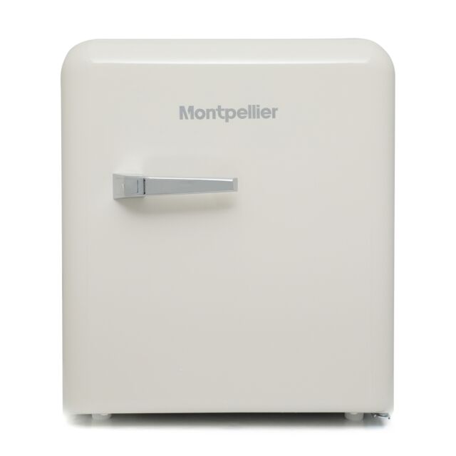Montpellier MAB55C Cream Table Retro Mini Fridge 