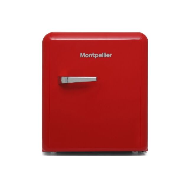 Montpellier MAB55R 46 Ltr Table Top Retro Mini Fridge Red 