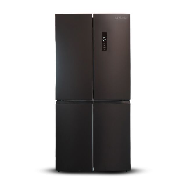 Montpellier MDAXD183DX 83cm wide Quad Door Fridge Freezer in Dark Inox