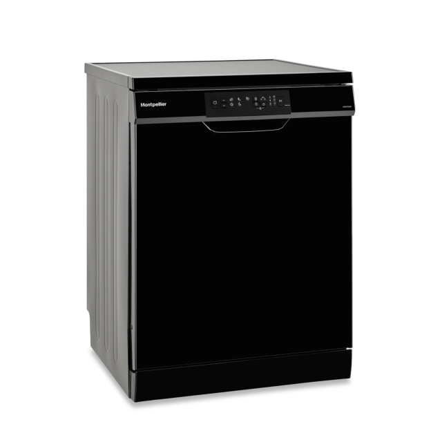 Montpellier MDW1354K 60Cm Freestanding Dishwasher in Black