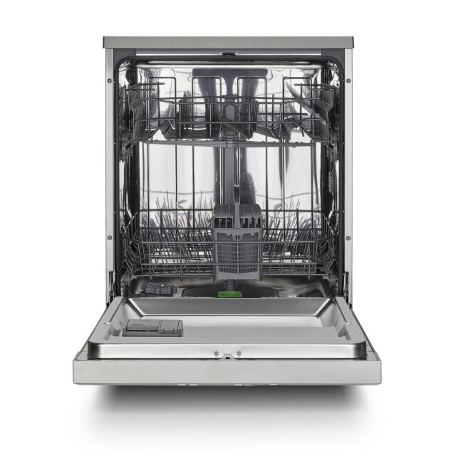 Montpellier MDW1354S 60Cm Freestanding Dishwasher In Silver