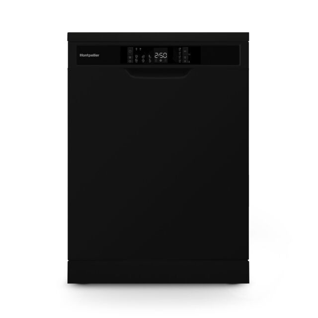 Montpellier MDWD1464K 60cm 14 Place Freestanding Dishwasher - Black