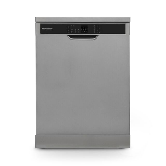 Montpellier MDWD1464S 60Cm Freestanding Dishwasher In Silver
