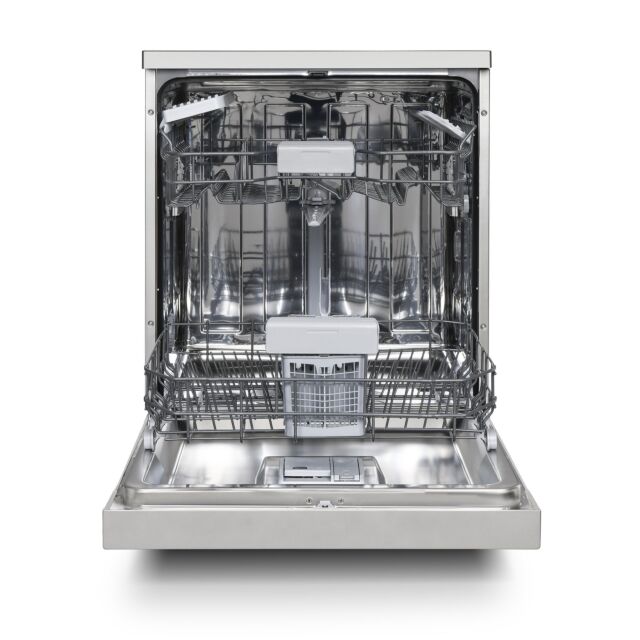 Montpellier MDWD1464S 60Cm Freestanding Dishwasher In Silver