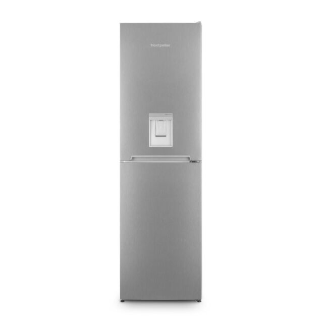 Montpellier MFF183EXWD Frost Free Fridge Freezer In Inox With Water Dispenser