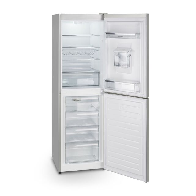Montpellier MFF183EXWD Frost Free Fridge Freezer In Inox With Water Dispenser