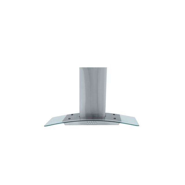 Montpellier MHG600X 60Cm Curved Glass Cooker Hood In Stainless Steel 400 M/3/Hr A Energy