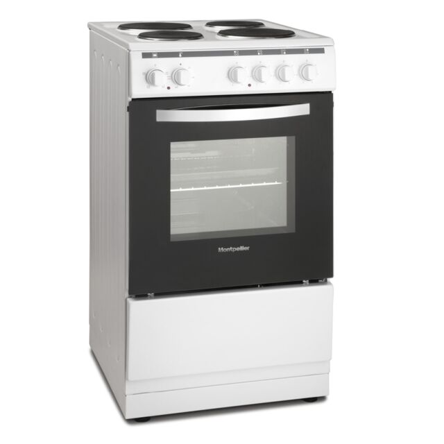 Montpellier MSE46W 50Cm Electric Single Freestanding Cooker