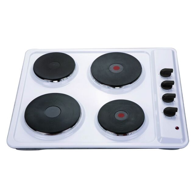 Montpellier SP601W 60Cm 4 Zone Solid Plate Hob