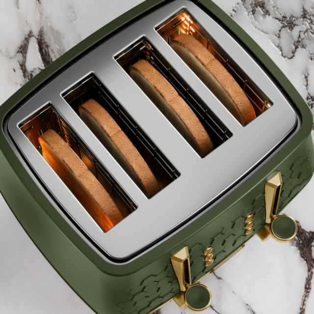 Morphy Richards 243022 Cassini 4-Slice Toaster Olivine - Green