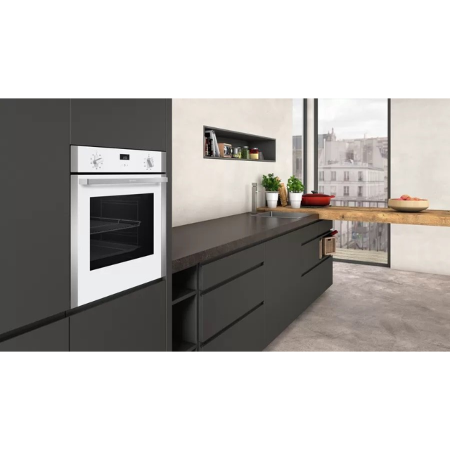 Neff B1ACE4HW0B 59.4cm Built In Electric Single Oven - White