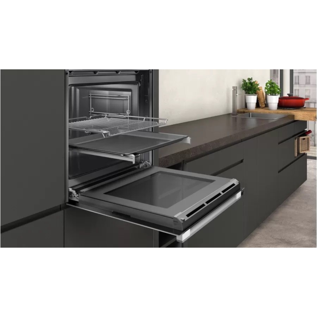 Neff B1ACE4HW0B 59.4cm Built In Electric Single Oven - White
