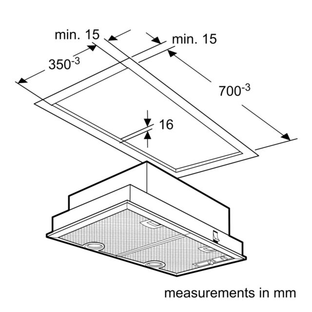 Neff D5855X1GB N30 75cm canopy cooker hood
