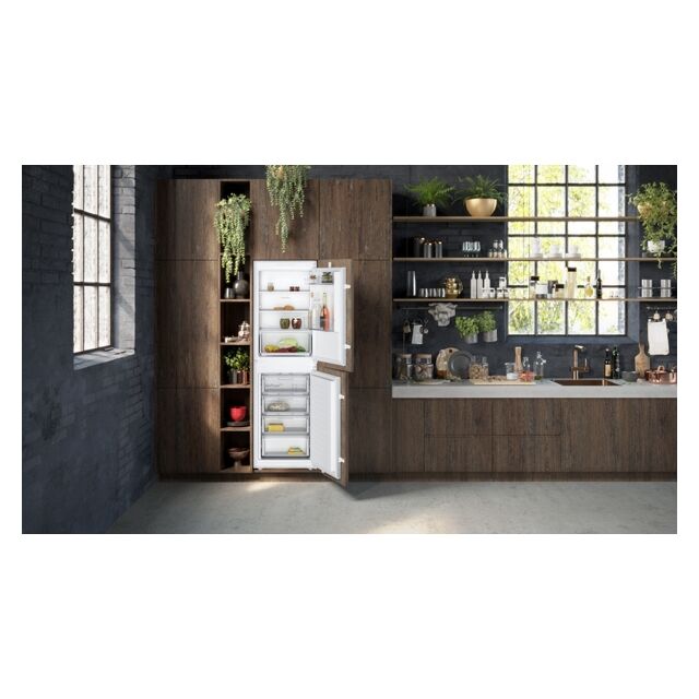 Neff KI7851SE0G N 30, Built-in fridge-freezer with freezer at bottom, 177.2 x 54.1 cm, sliding hinge