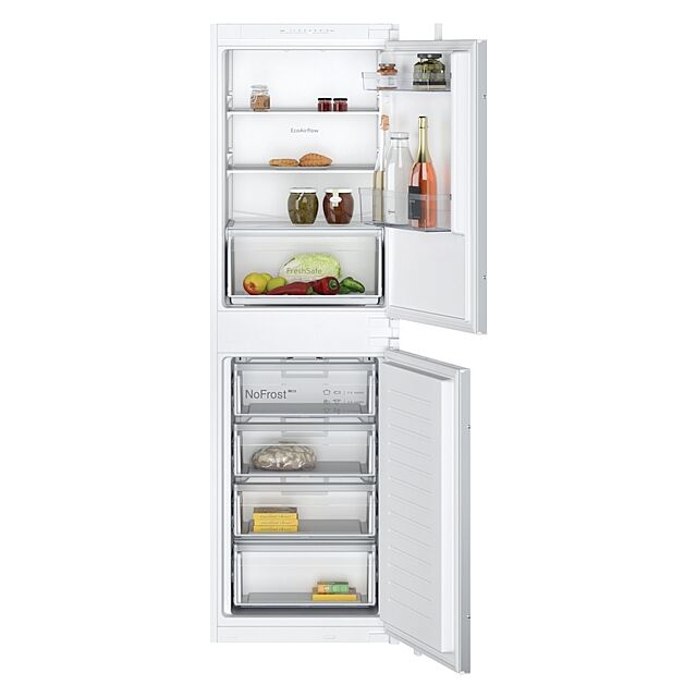 Neff KI7851SE0G N 30, Built-in fridge-freezer with freezer at bottom, 177.2 x 54.1 cm, sliding hinge
