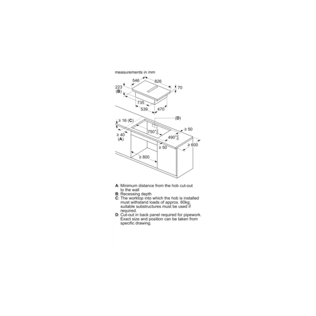 Neff T48TD7BN2 N70 80cm Induction Hob