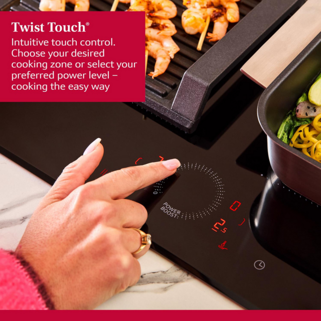 Neff T66FHX4L0 59.2cm Black Induction Hob