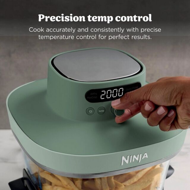Ninja AS090UKGN CRISPi PRO 5-in-1 Glass Air Fryer - Green