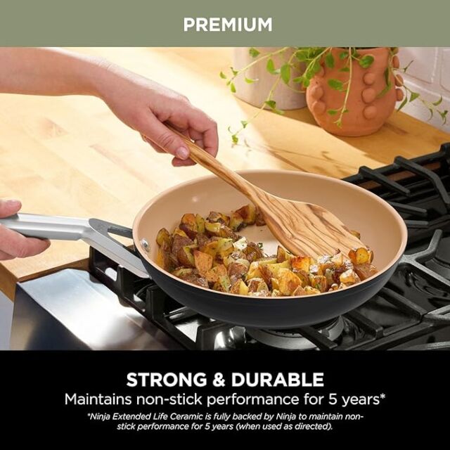 Ninja CW90024UK 24cm Frying Pan - Interior Apricot