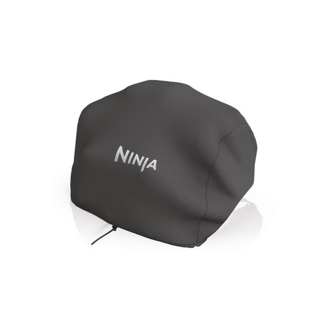 Ninja OG901UKCOVKIT Electric BBQ Grill + Smoker with Cover and Woodfire Pellets - Black/Blue
