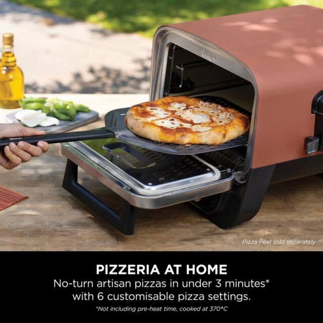 Ninja OO101UKKIT Woodfire Electric Outdoor Oven With Bbq Stand - Terracotta/Steel