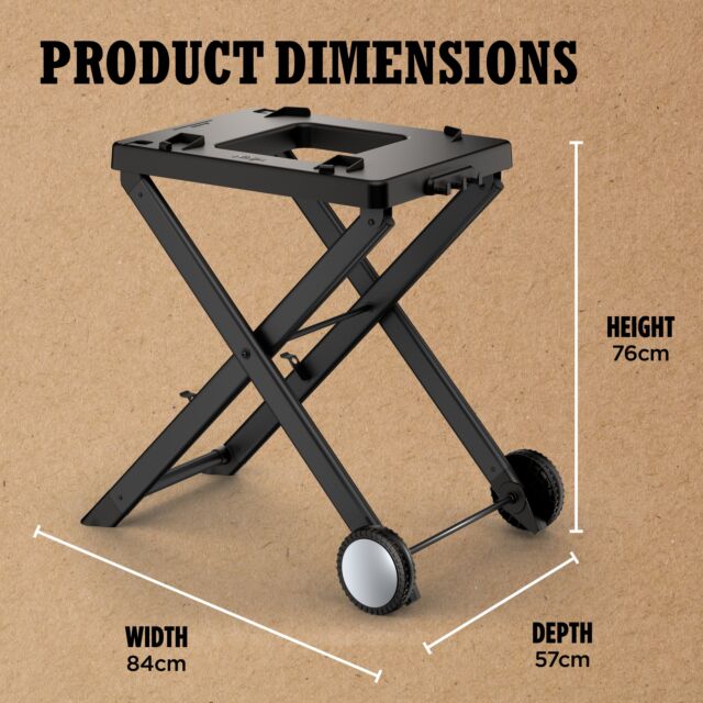 Ninja XSKGRLLSTDEUK Woodfire Electric BBQ Stand - Black