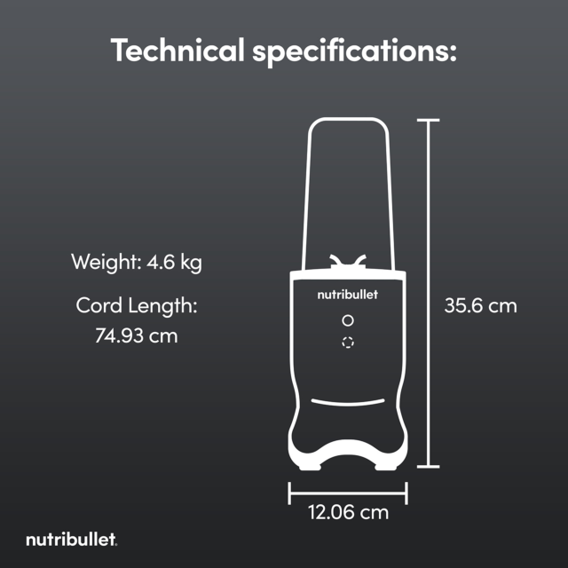 Nutribullet NB-500 McLaren F1 Ultra 1200W Blender Grey