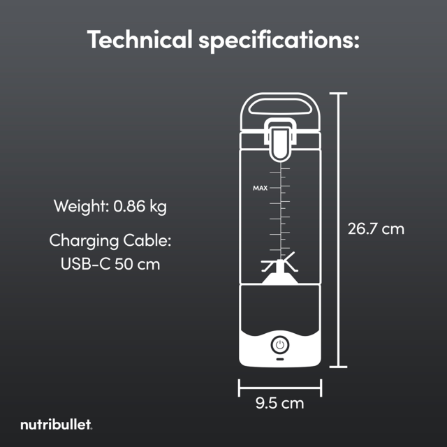 Nutribullet 02777 McLaren F1 Portable Blender Grey