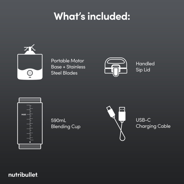 Nutribullet 02777 McLaren F1 Portable Blender Grey
