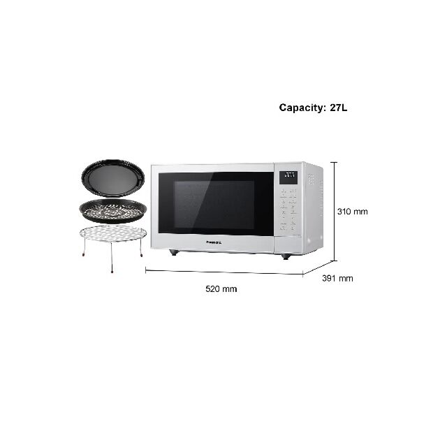 Panasonic NN-CT55RWBPQ 4 In 1 Combination Microwave 27L White