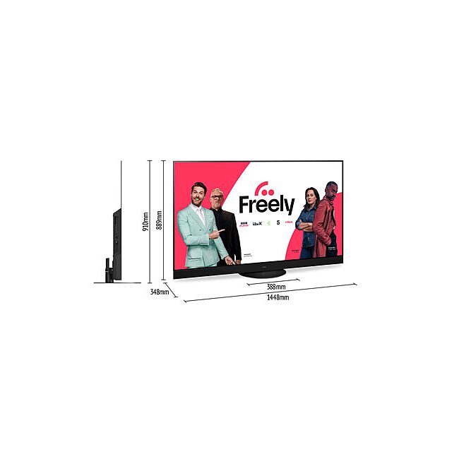 Panasonic TV-65Z90AEB (2024) 65 inch OLED HDR 4K Ultra HD Smart Fire TV with Freely & Dolby Atmos, Black