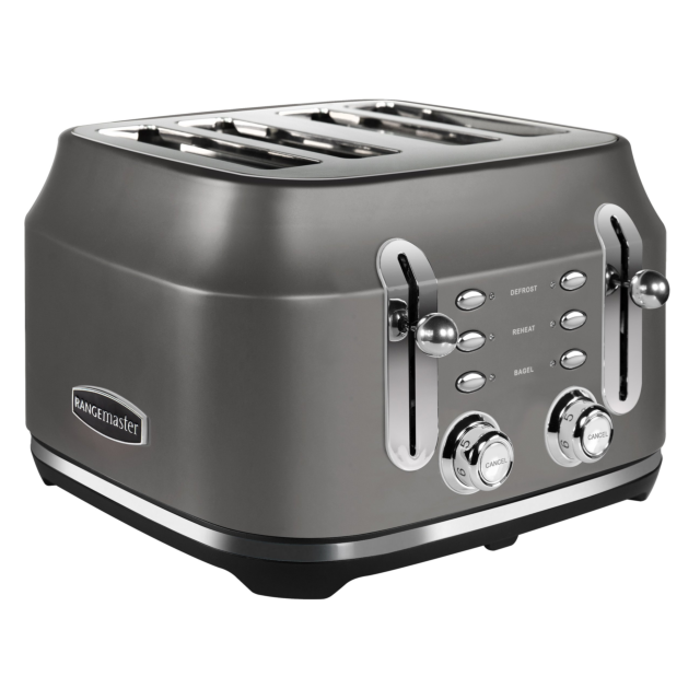 Rangemaster RMCL4S201GY 4 Slice Toaster - Matte Slate Grey
