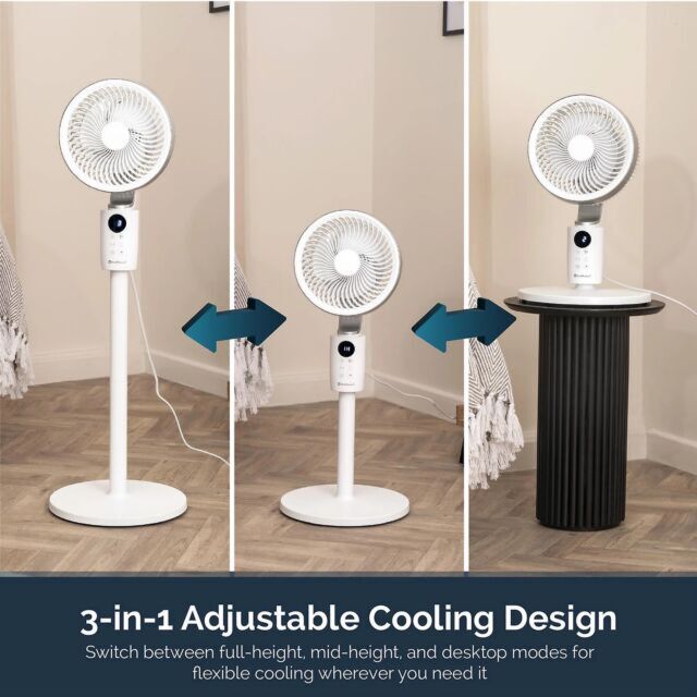 Rediffusion REDAC04WT Air360 Oscillating Adjustable Fan